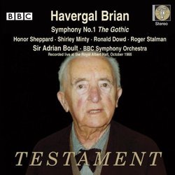 Havergal Brian: Symphony No. 1- The Gothic by Shirley Minty, Ronald Dowd, Roger Stalman, Honor Sheppard (2010-02-09)