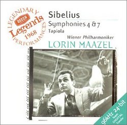 Sibelius: Symphonies No. 4 & 7 / Maazel, Vienna Philharmonic Orchestra