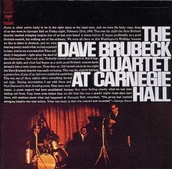 Brubeck Quartet at Carnegie Hall