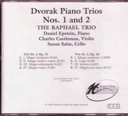 Dvorak: Piano Trios Nos. 1 and 2