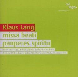 Klaus Lang: Missa Beati Pauperes Spiritu