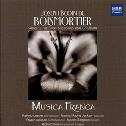 Boismortier: Sonatas for 2 Bassoons and Continuo - Musica Franca