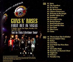 GUNS N' ROSES First Bet In Vegas LIVE 2016 TOUR USA 2CD set