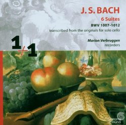 Bach: 6 Suites for solo cello, arranged for the recorder, BWV 1007-1012