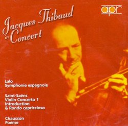 Jacques Thibaud in Concert