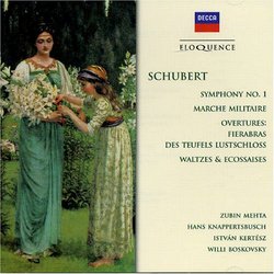 Schubert: Symphony No. 1; Marche Militaire; Overtures; Waltzes; Ecossaises [Australia]
