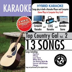 ASK-1561 Karaoke: Top Country Gal with Karaoke Edge, Taylor Swift