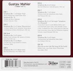 Mahler: Symphonies, Das Lied von der Erde [10 CD]