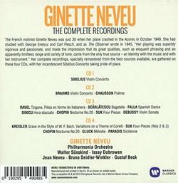 Ginette Neveu - The Complete Recordings