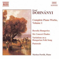 Dohnányi: COMPLETE PIANO WORKS Vol. 1
