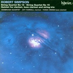 Simpson: String Quartets Nos. 14 & 15; Quintet for clarinet, bass clarinet, & string trio
