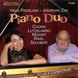 Piano Duo: Irena Friedland and Jonathan Zak