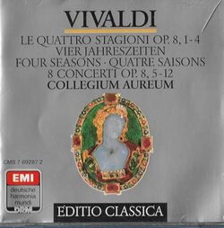 Vivaldi: quattro stagioni op.8, 1-4 / Four seasons op.8, 1-4 / Les quatre saisons op.8, 1-4 / 8 concerti op.8, 5-12