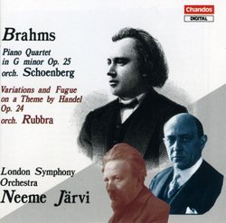 Johannes Brahms: Piano Quartet In G Minor, Op. 25/Variations And Fugue On A Theme By Handel, Op. 24