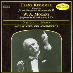 Krommer: Concerto for 2 Clarinets; Mozart: Symphony no 40 / Neumann, et. al.