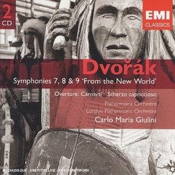 Dvorak: Symphonies 7, 8 & 9 'From the New World', Overture Carnaval, Scherzo Capriccioso, Carlo Maria Giulini