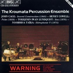 Kroumata Percussion Ensemble:  Cage, Cowell, Lundquist, & Taira