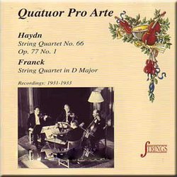 Haydn: String Quartet No. 66; César Franck: String Quartet in D Major