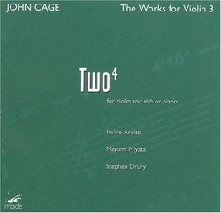 Cage: The Works for Violin, Vol. 3