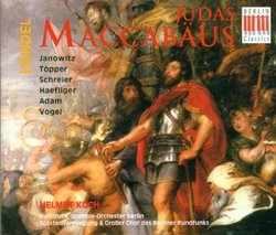 Handel - Judas Maccabäus / Janowitz · Töpper · Schreier · Haefliger · T. Adam · Vogel · H. Koch