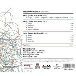 Mieczysaw Weinberg: String Quartets Nos 8, 9 & 10