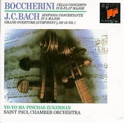 Boccherini: Concerto For Violoncello & Orchestra/J.C. Bach: Symphony Concertante/Bach: Grand Overture