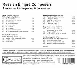 Alexander Karpeyev: Russian Emigre Composers, Vol. 1
