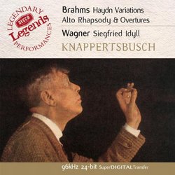 Brahms: Alto Rhapsody, Overtures/Wagner: Siegfried Idyll