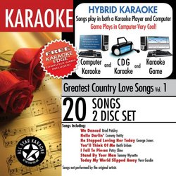 ASK-101 Karaoke: Greatest Country Love Songs with Karaoke Edge, Brad Paisley, George Jones, Keith Urban