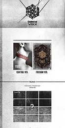 VIXX [CHAINED UP] 2nd Album Random Ver CD+76p Photobook+Paper+Card+Tattoo Sticker+Tracking Number SEALED