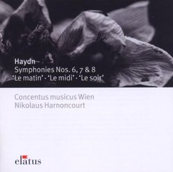 Haydn: Symphonies Nos. 6 'Le Matin', 7 'Le Midi' & 8 'Le Soir' [United Kingdom]