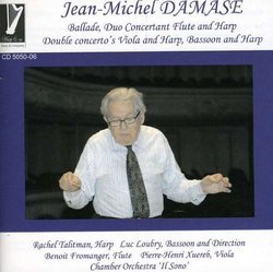Jean-Michel Damase Concertos Ballade Harp Duo Conc