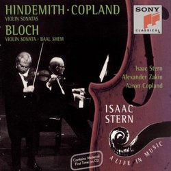 Hindemith, Copland: Violin Sonatas; Bloch: Violin Sonata; Baal shem