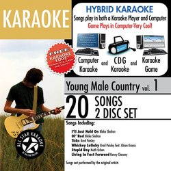 ASK-105 Karaoke: Young Male Country, Bradn Paisley, Keith Urban, Kenny Chesney