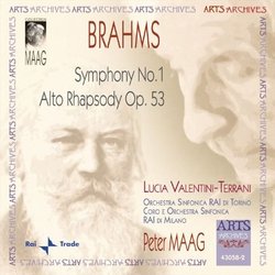 Brahms: Symphony No. 1; Alto Rhapsody Op. 53
