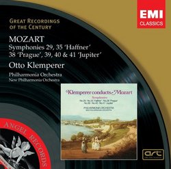 Mozart: Symphonies Nos 29, 35 (Haffner), 38  (Prague), 39, 40, and  41 (Jupiter)