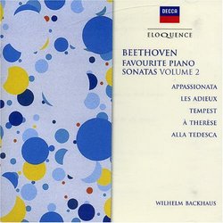 Beethoven: Favourite Piano Sonatas, Vol. 2 [Australia]