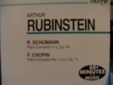 Arthur Rubinstein Plays Piano Concertos by Schumann, Op.54 & Chopin, No.1, Op.11