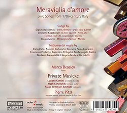 Meraviglia d'amore - Love Songs from 17th-Century Italy