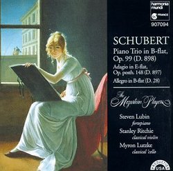 Schubert: Piano Trio in B-flat, Op. 99 (D.898) / Adagio [Notturno] in E-flat, Op. posth. 148 (D.897) / Allegro in B-flat (D.28) - The Mozartean Players