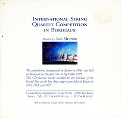 International String Quartet Competition in Bordeaux