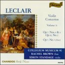 Leclair: Violin Concertos Volume II , Concertos Op. 10 No 2 for Violin, and Op. 7 nos 3 4 6 for Flute, and orchestra (Chandos)