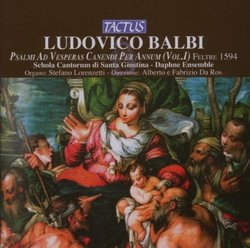 Ludovico Balbi: Psalmi ad Vesperas Canedi per Annum (Vol. 1)