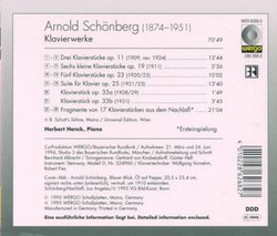 Schoenberg: Piano Works