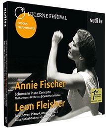 Annie Fischer & Leon Fleisher play Schumann & Beethoven Piano Concertos