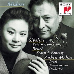 Midori ~ Sibelius - Violin Concerto · Bruch - Scottish Fantasy / Israel PO · Mehta