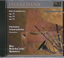 Danzi: Piano Quintet Op. 41 Op. 53 No. 1 & Op. 54 No. 2