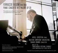 Busoni: Piano Concerto