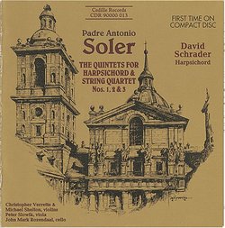 Soler: The Quintets for Harpsichord & String Quartet, Nos. 1, 2, 3
