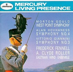 Gould: West Point Symphony; Hovhaness: Symphony No. 4 & Giannini: Symphony No. 3